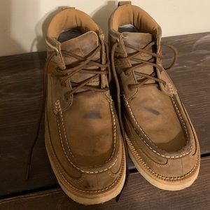 Twisted X saddle leather ST lace up work boot